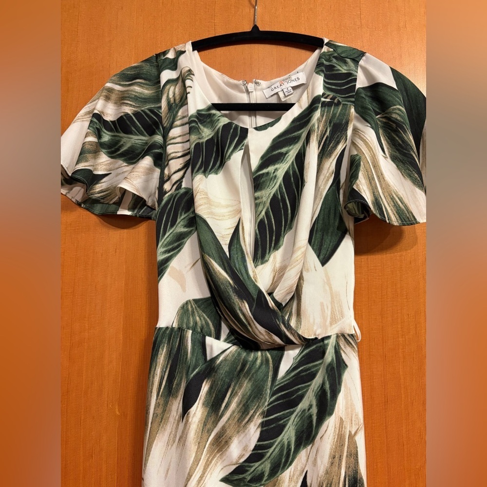 Great Jones Tropical Leaf Print Midi Dress - Picture 6 of 7